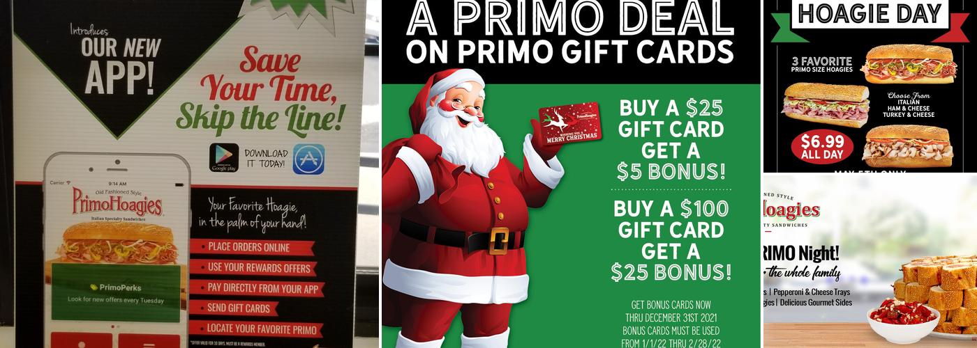 PrimoHoagies Menu