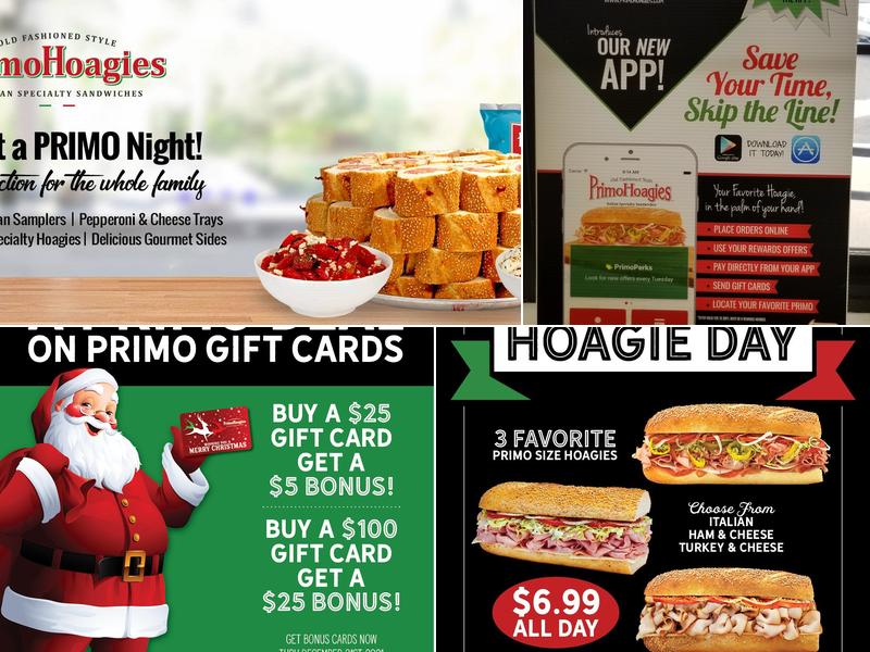 PrimoHoagies Menu