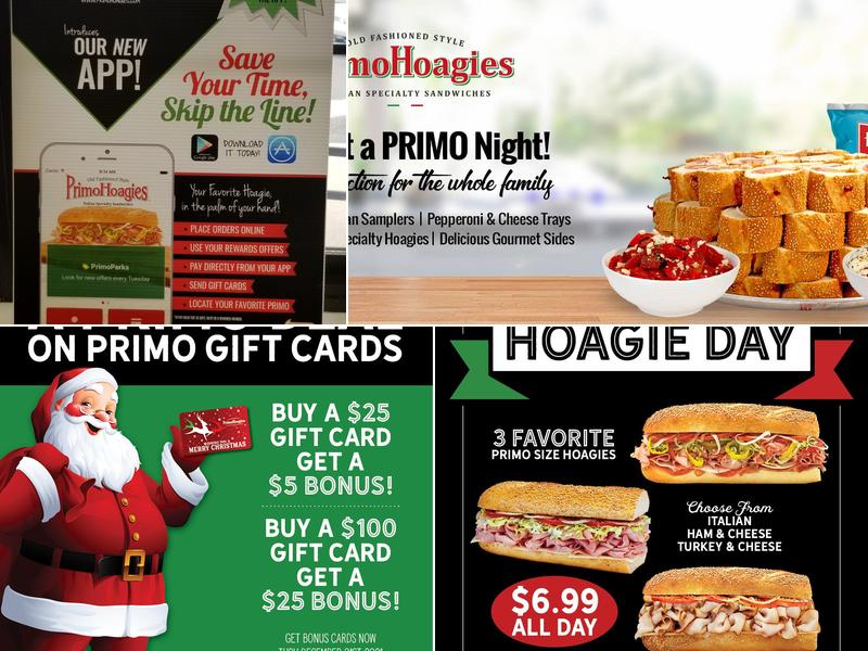 PrimoHoagies Menu