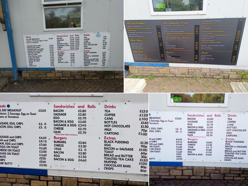 Kabin Cafe, Bridport Rest Area. Menu