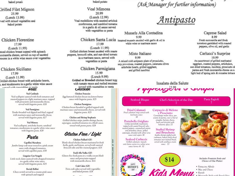 Carlucci's Italian Grill Menu