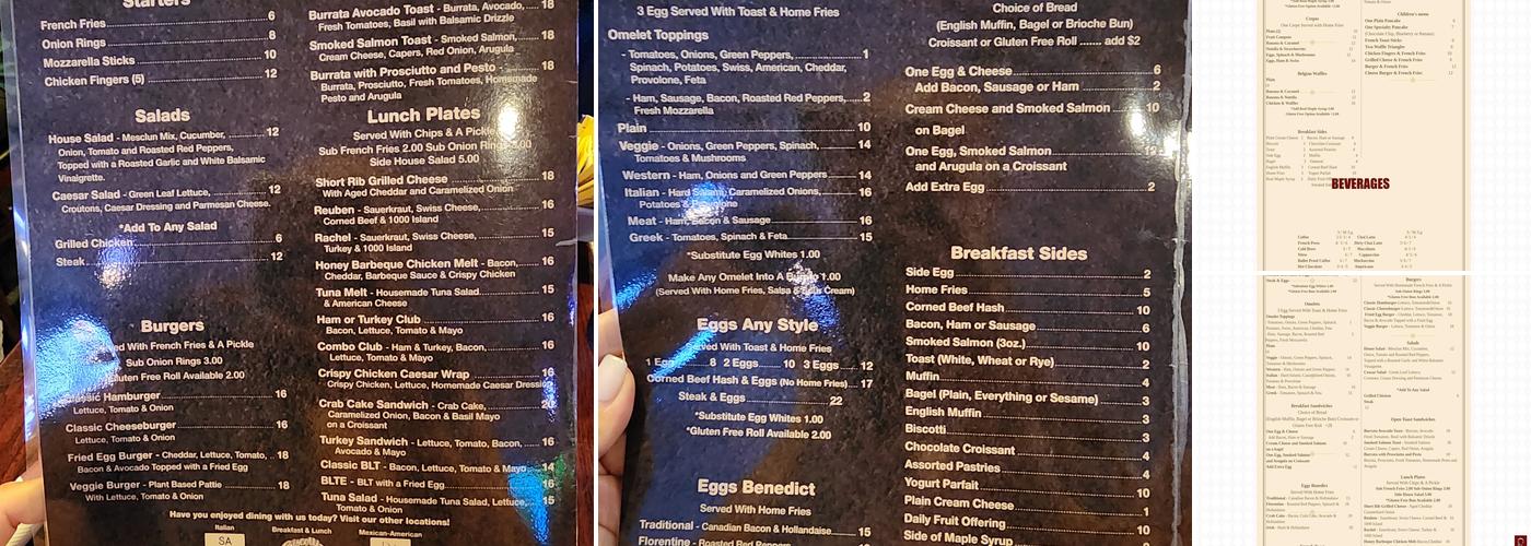 Biscotti Brothers Cafe Menu