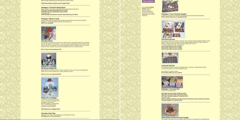 Steininger's Menu