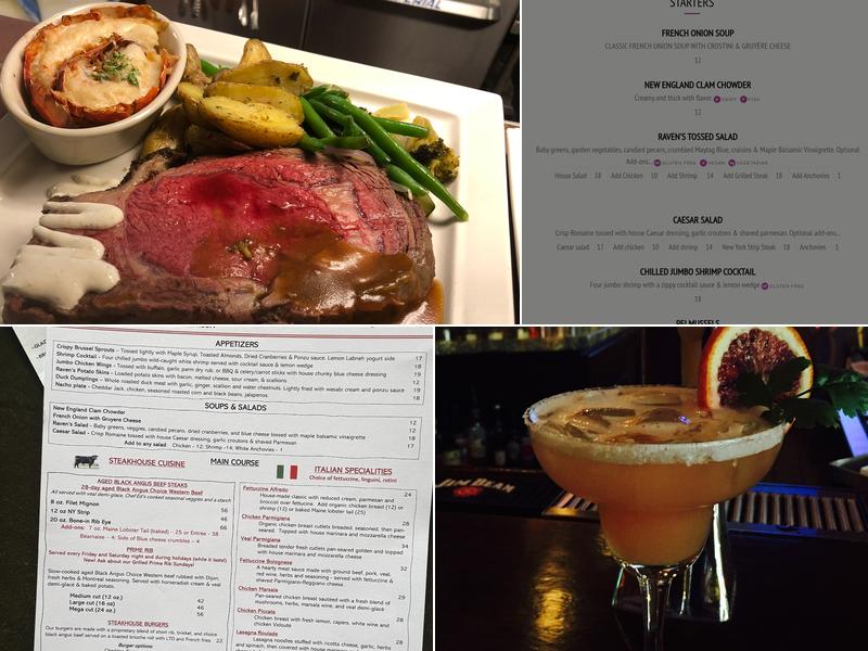 Raven's Den Steakhouse and Taproom Menu