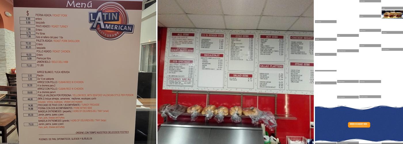 Luis Galindo's Latin American 2 Menu