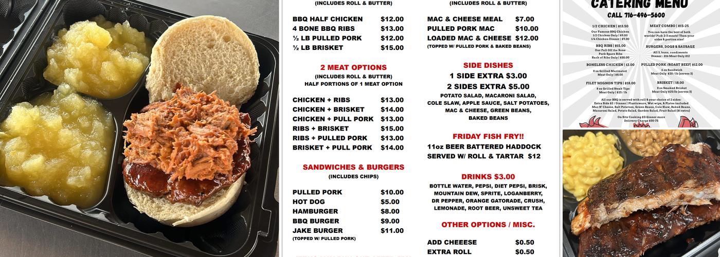 Trappers Chicken BBQ Menu