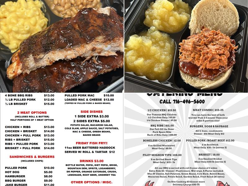Trappers Chicken BBQ Menu
