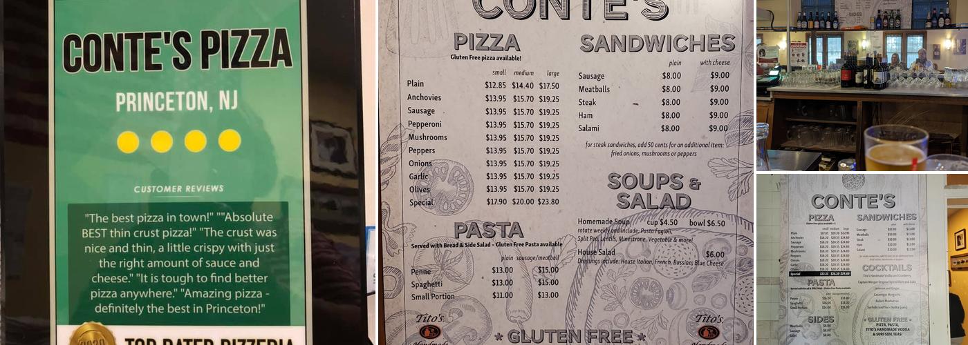 Conte's Pizza Menu