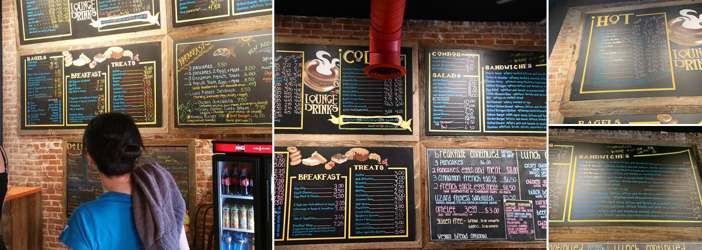 Latte Lounge Menu