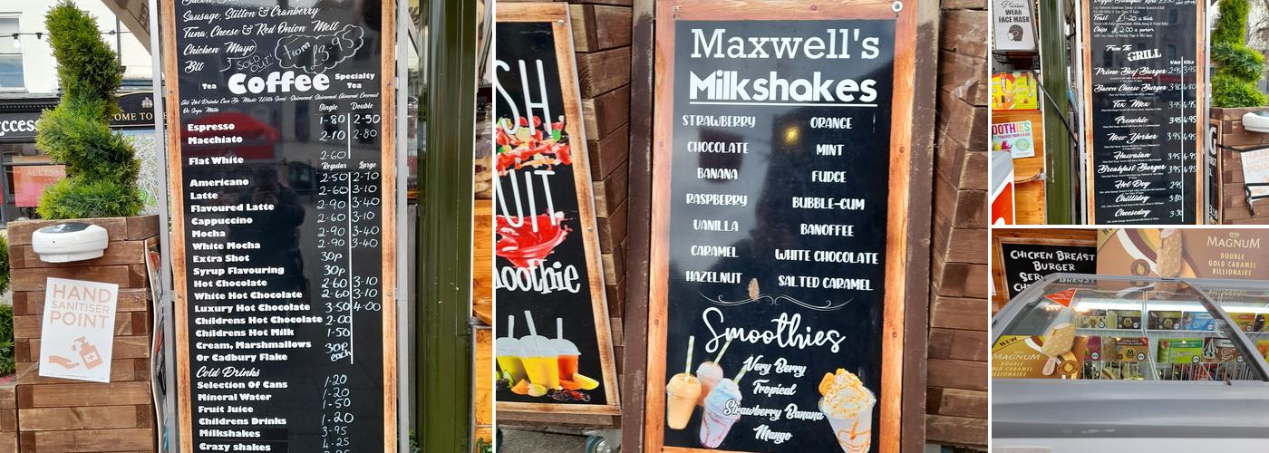 Maxwells Cafe Ltd Menu