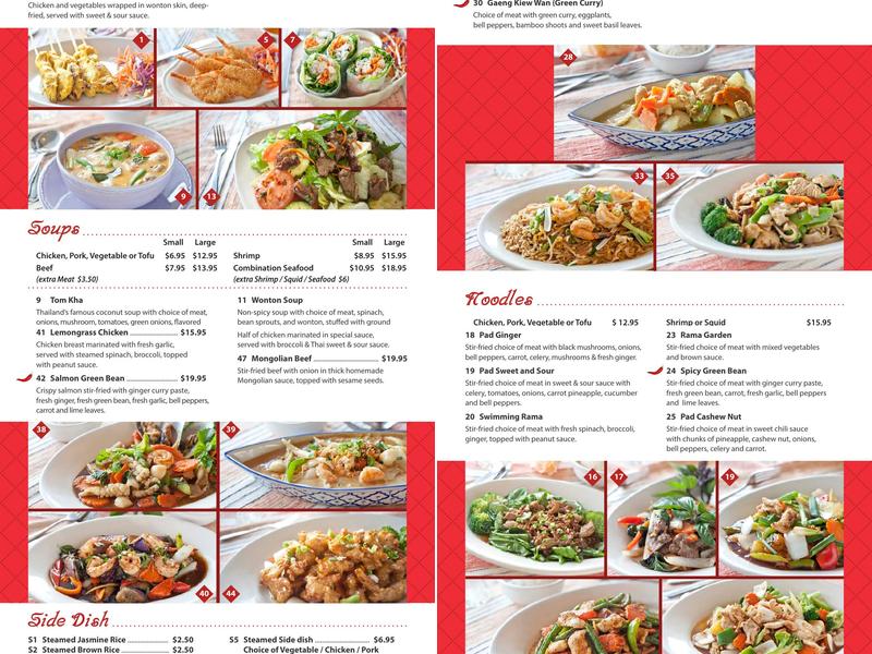 Chada Thai Menu