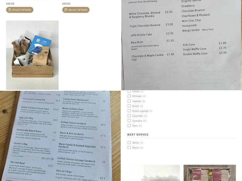 Lost Barn Coffee Roasters Menu