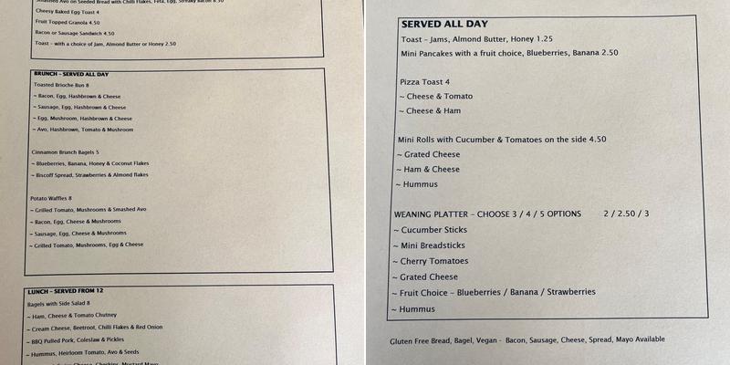 Ginger Monkey Number 31 Menu