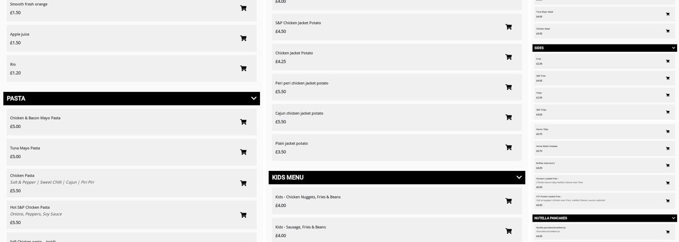 Rest Bite (NW) Ltd Menu