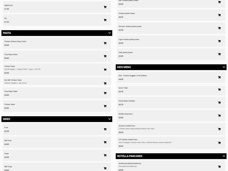 Rest Bite (NW) Ltd Menu