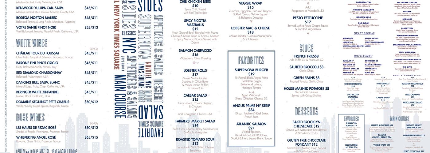 SuperNova Menu