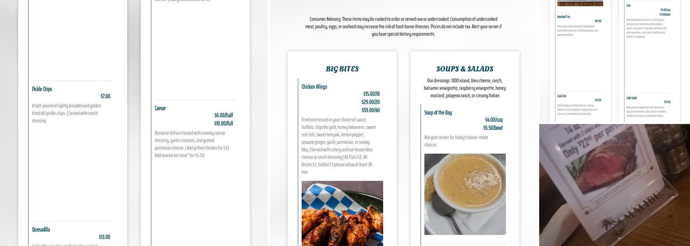 The Pickled Onion Restaurant & Bar Menu