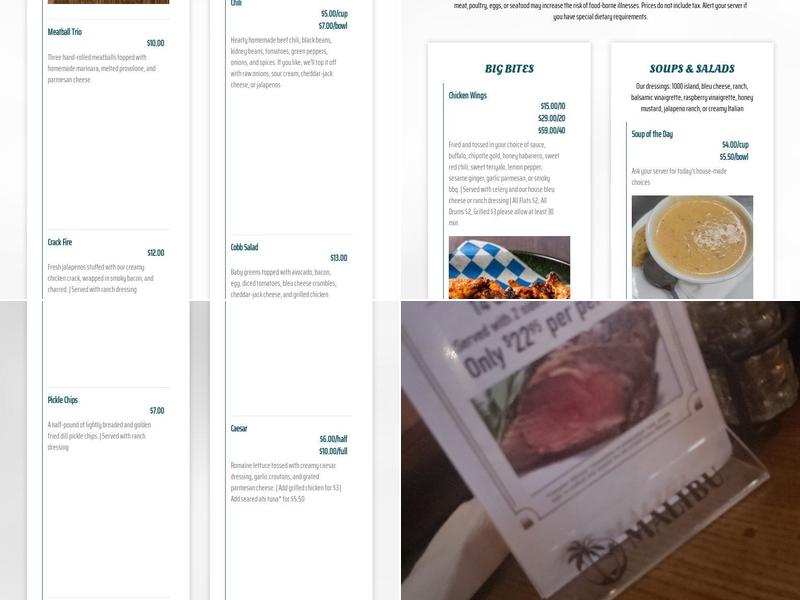 The Pickled Onion Restaurant & Bar Menu