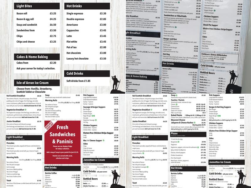 The Mirador Café Menu