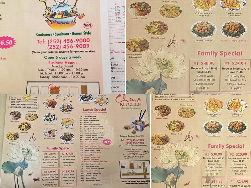 China Kitchen Menu
