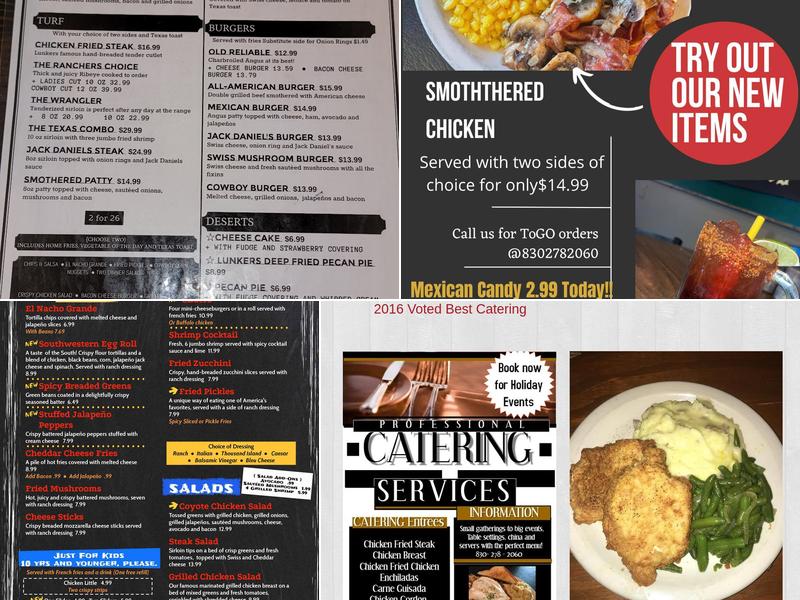 Lunkers Grill & BAR Menu