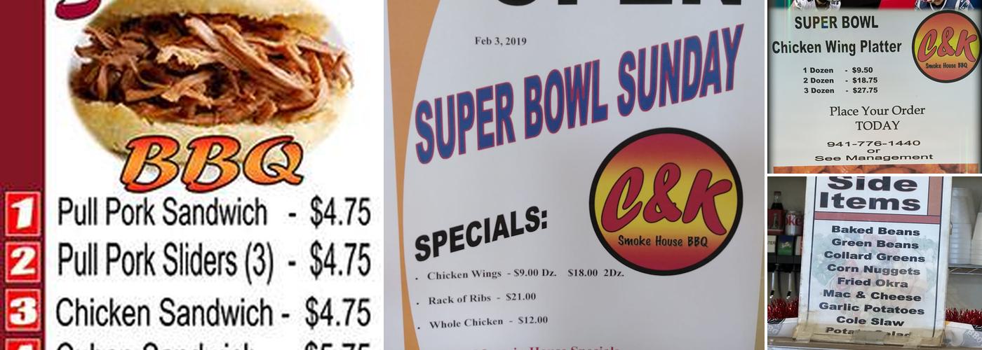 C & K Smokehouse BBQ Menu