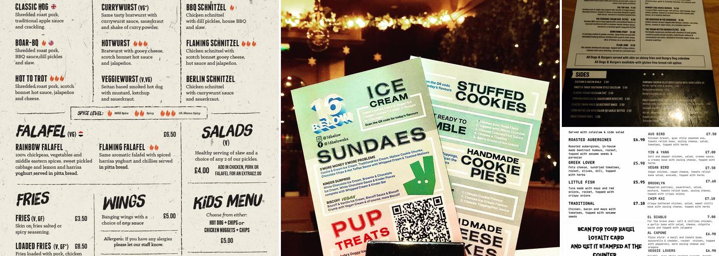 The Glentanar Bar Menu