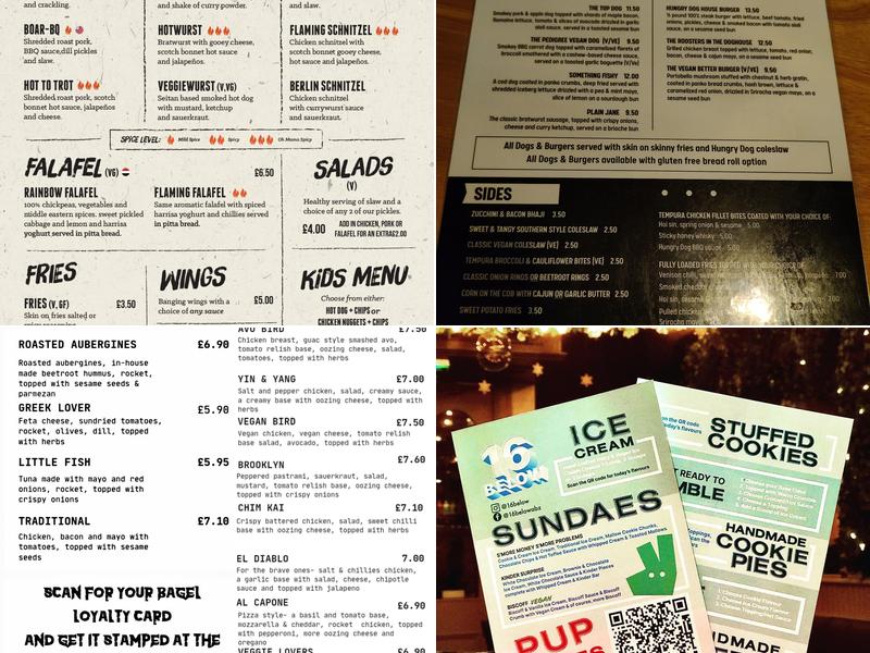 The Glentanar Bar Menu