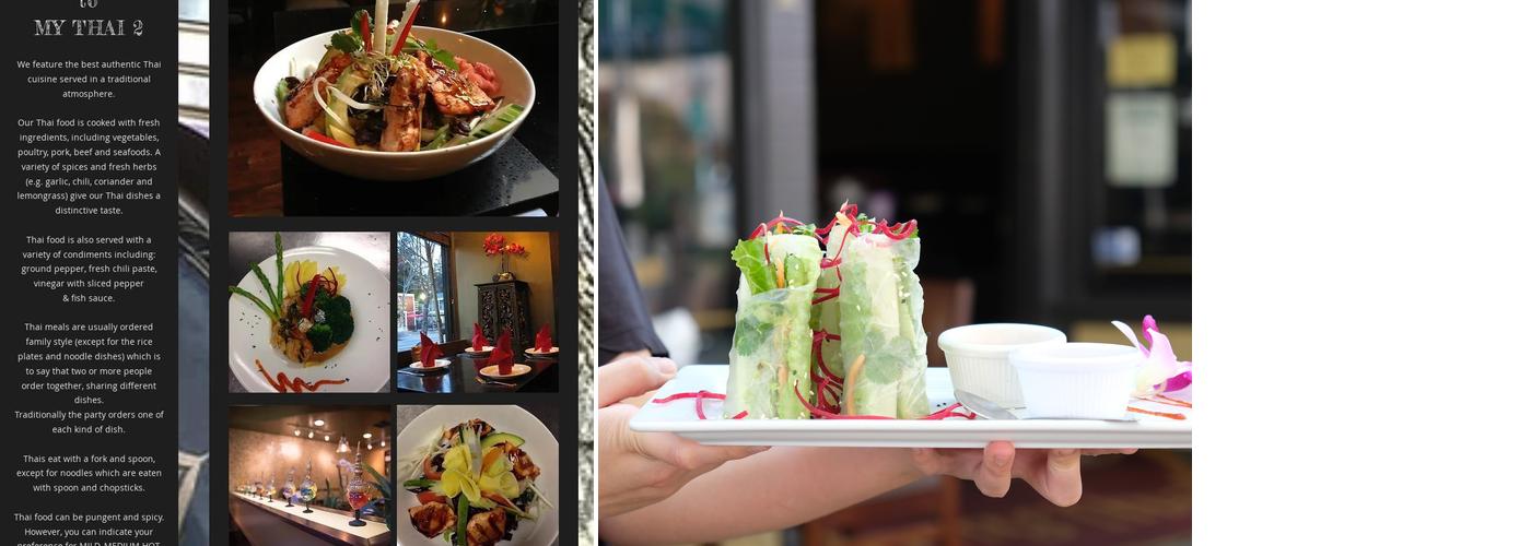 My Thai II Menu