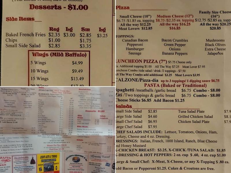 Chubby's of Baton Menu