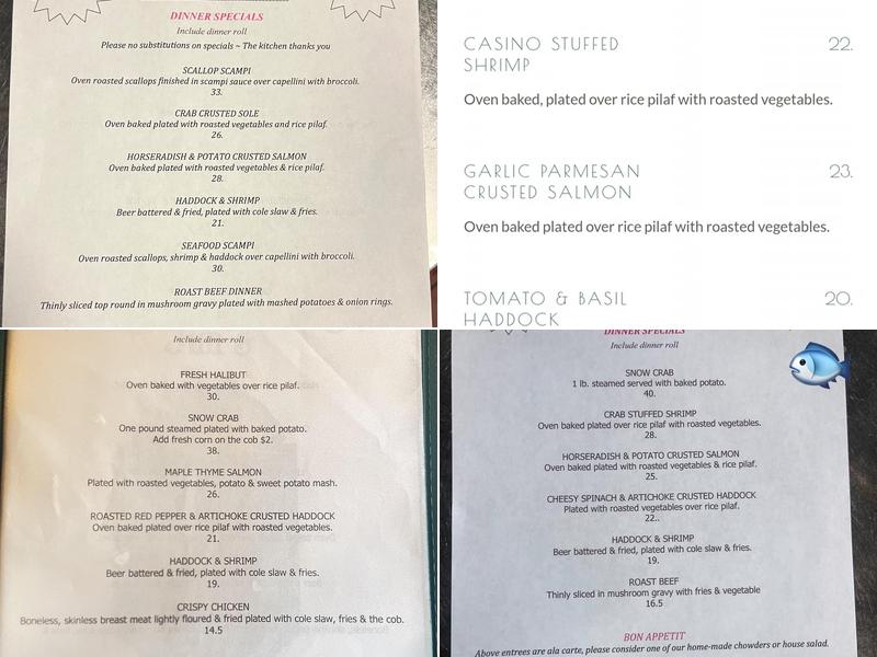 Chowder House Menu