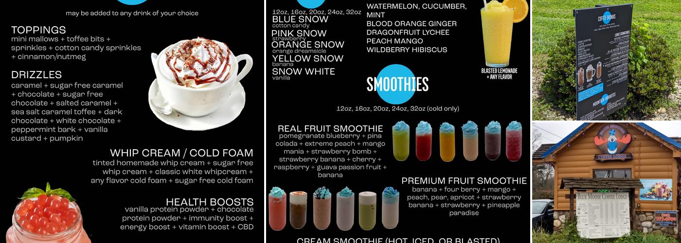 Blue Moose Coffee Lodge Menu