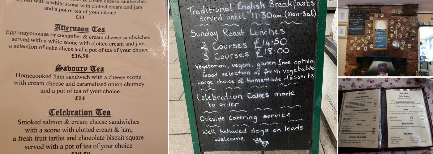 Abbey Tea Rooms & Restaurant Menu