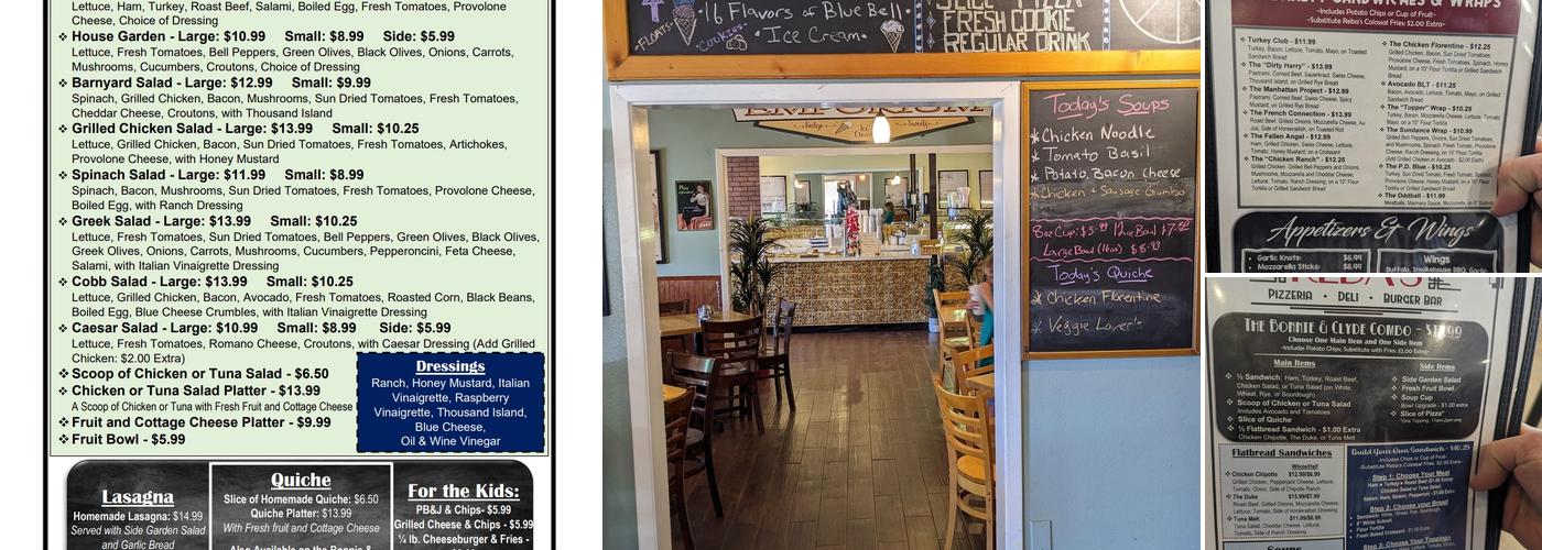Reba's Menu