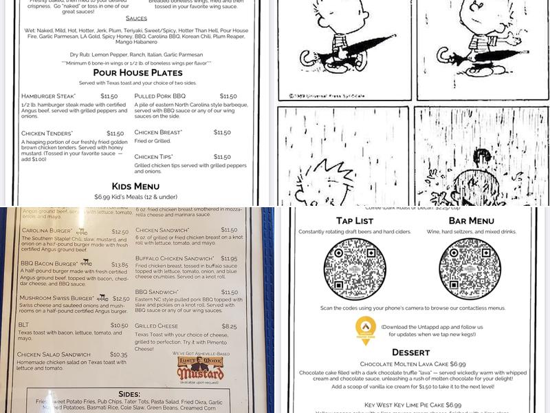 Side Street Pour House and Grill Menu