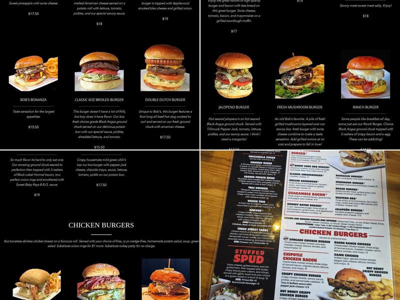 Bob's Burgers & Brew Menu