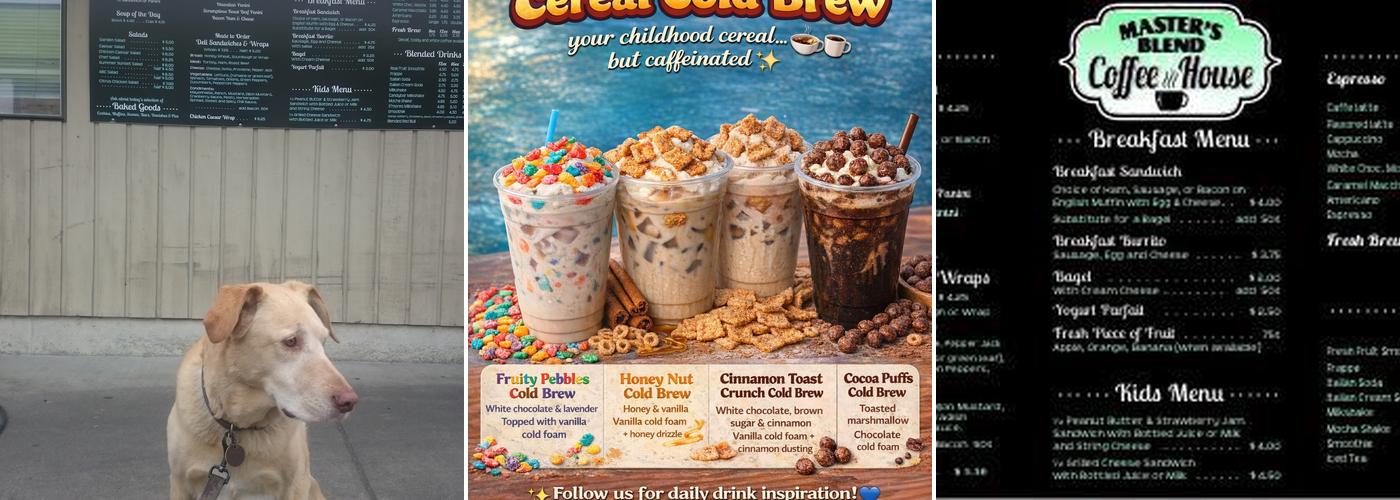 Master's Blend Menu