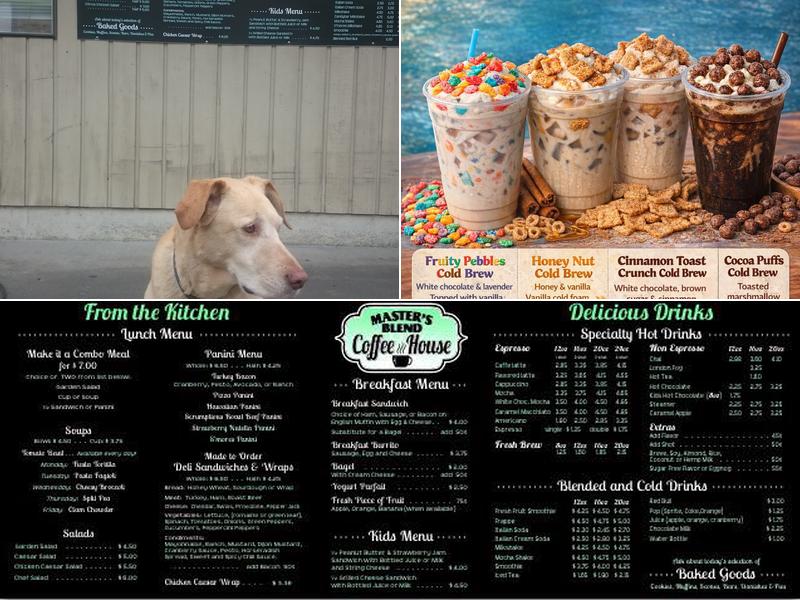 Master's Blend Menu