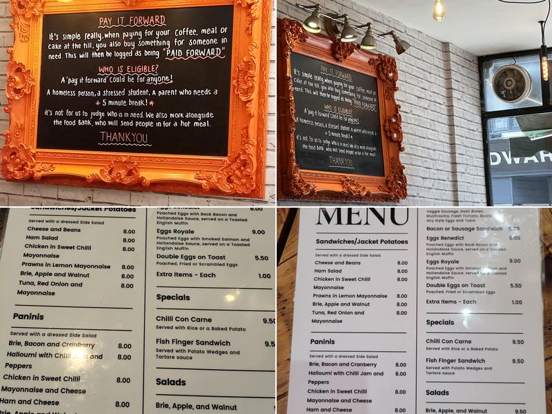 Cafe on the Cop Menu