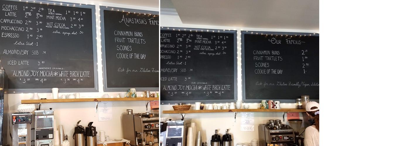 AnnaLyse's Bakery Menu