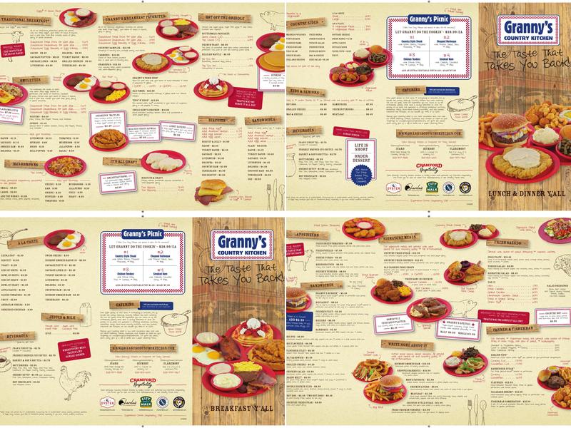 Granny's Country Kitchen - Hickory Menu