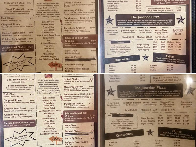 Front Street Junction Menu