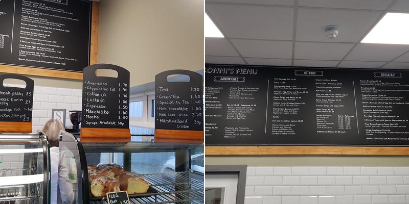 Sonni's Cafe Menu