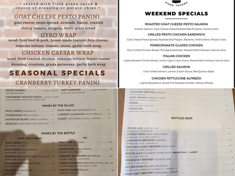 Nardello's Menu