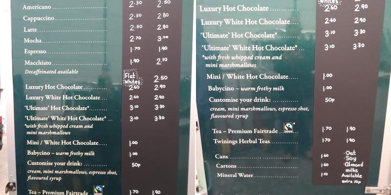 Love Coffee Cafe Menu