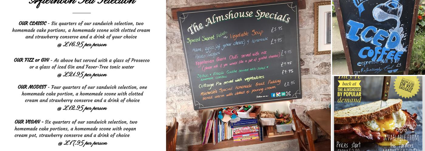 The Almshouse Tea Shop Menu