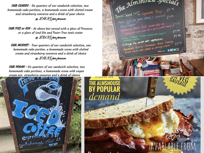 The Almshouse Tea Shop Menu