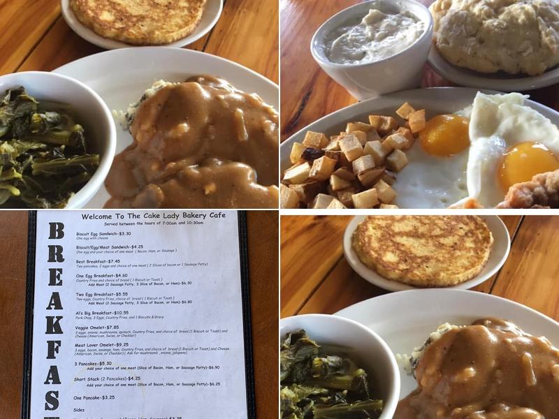 The Cake Lady Bakery Cafe Menu