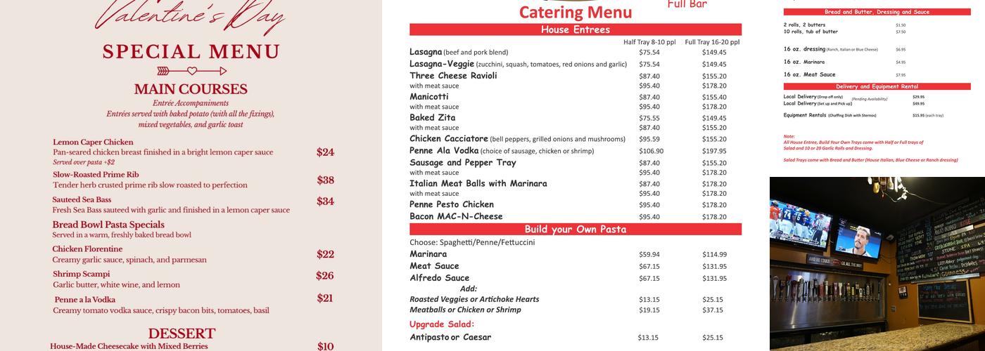 Jake's Bistro & Brew Menu