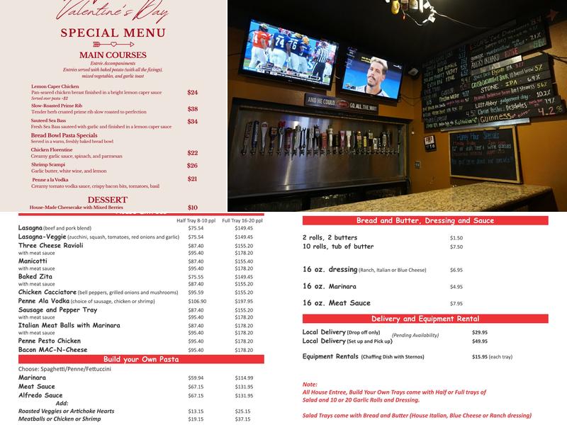 Jake's Bistro & Brew Menu